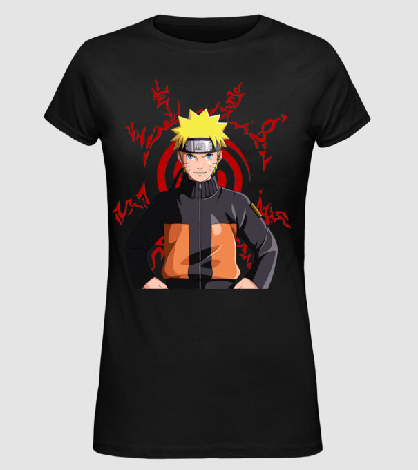 NARUTO model negru pe tricou