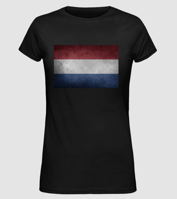 NETHERLANDS model negru pe tricou