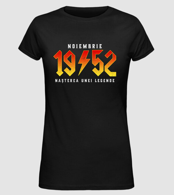 Noiembrie - 1952 - nașterea unei legende model negru pe tricou