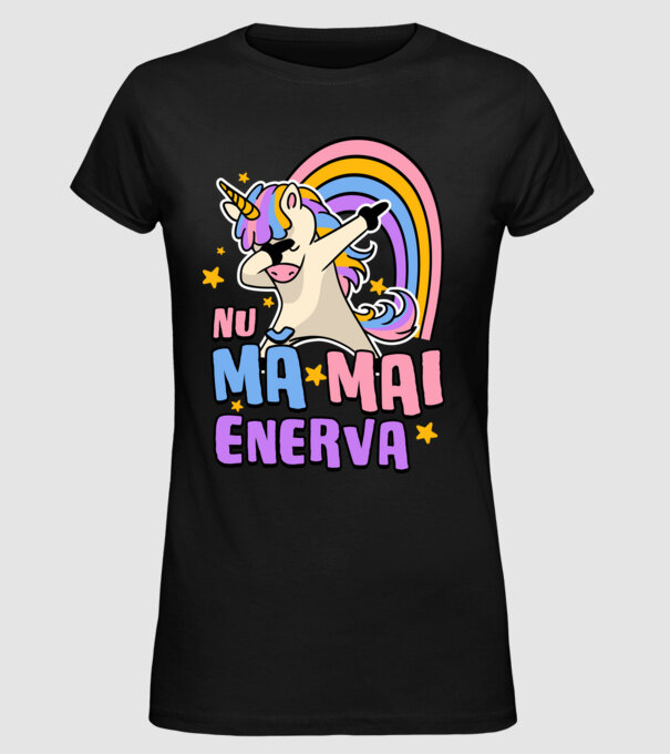Nu mă mai enerva model negru pe tricou