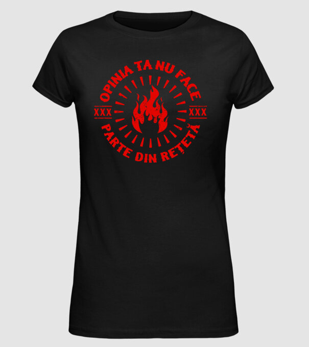 Opinia ta nu face parte din rețetă model negru pe tricou