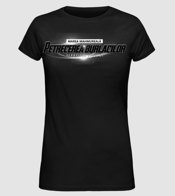 Petrecere de burlac Sfârșitul jocului model negru pe tricou