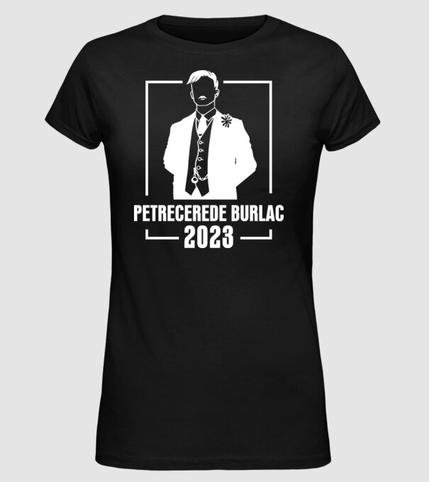 Petrecere de burlac model negru pe tricou