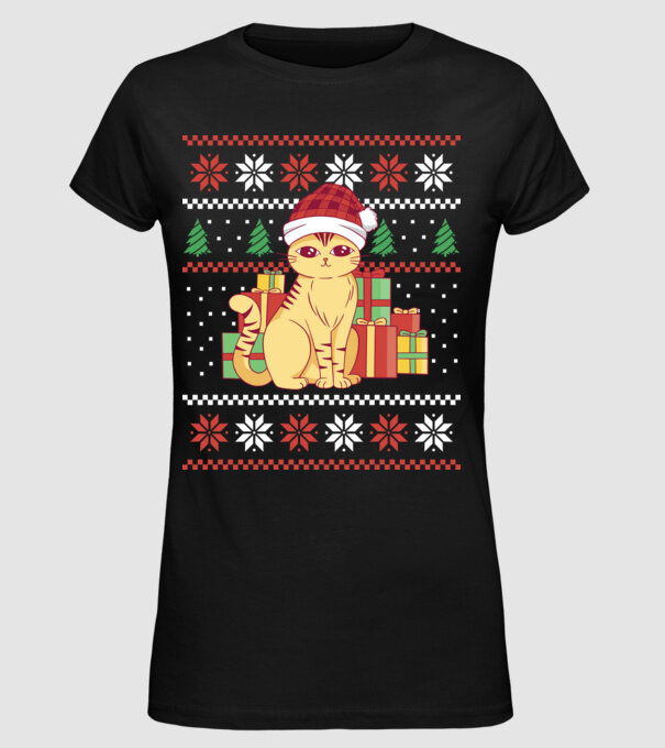 Pisici model negru pe tricou