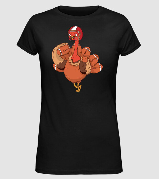 Player Turkey model negru pe tricou