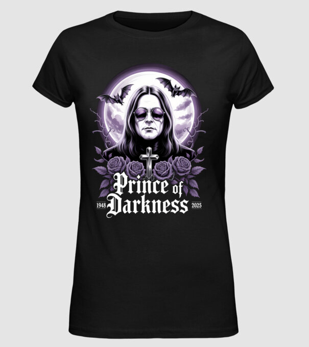 Prince of Darkness model negru pe tricou