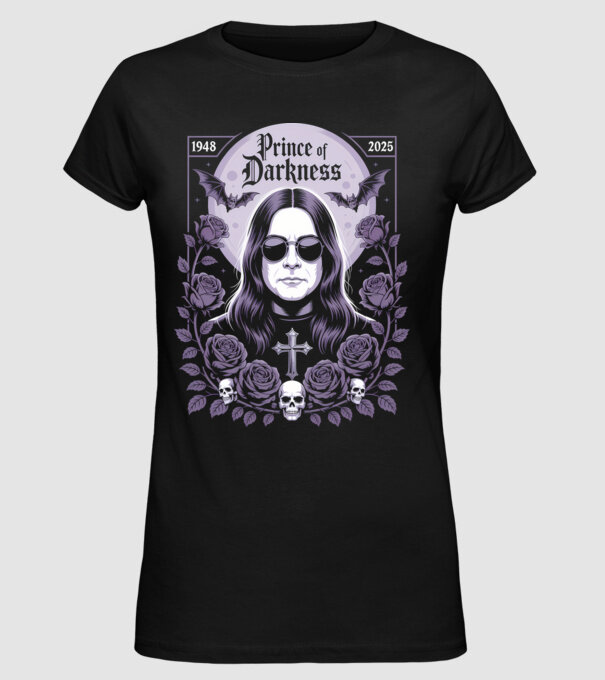 Prince of Darkness model negru pe tricou