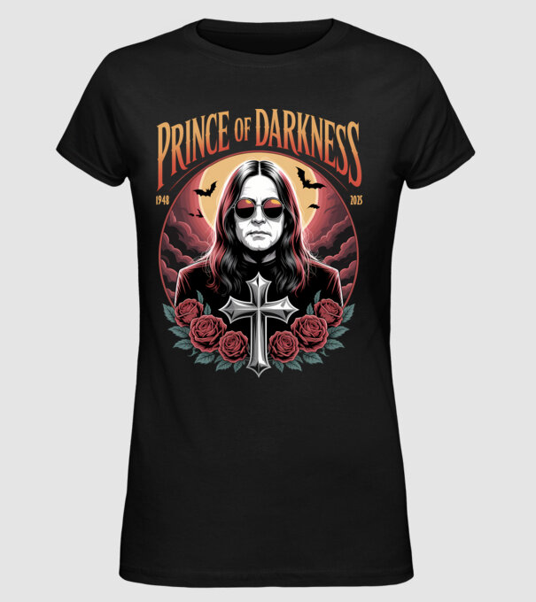 Prince of Darkness model negru pe tricou
