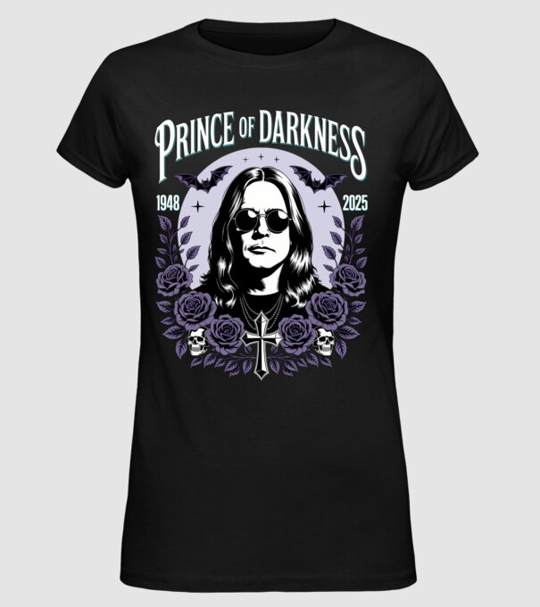 Prince of Darkness model negru pe tricou