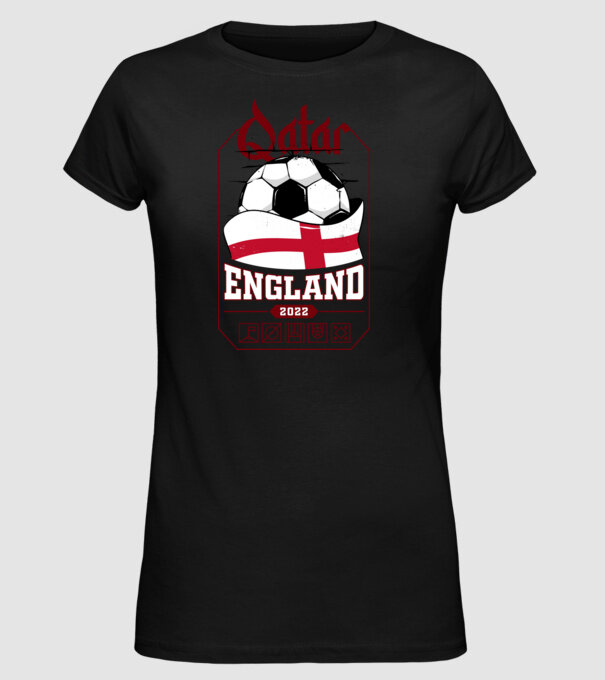 Qatar teams England model negru pe tricou
