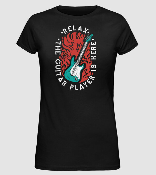 Relax model negru pe tricou
