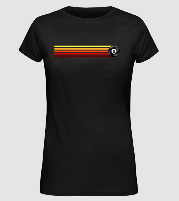 Retro - Vintage 8 ball 2 model negru pe tricou