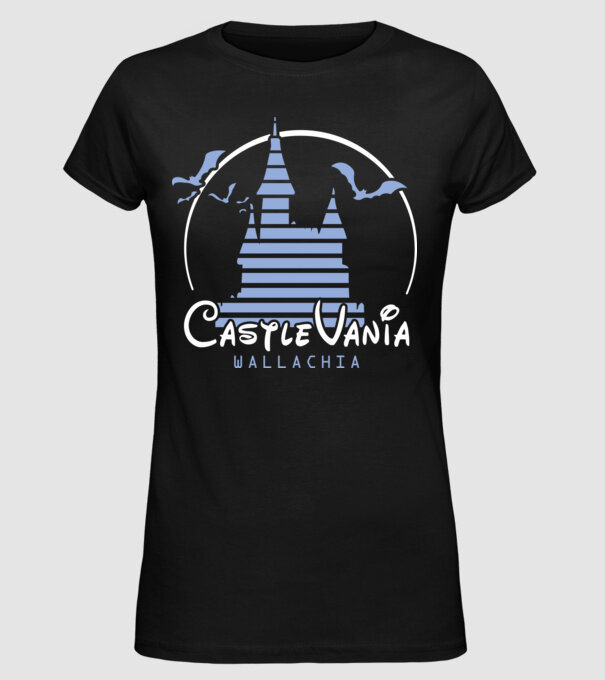 România CastleVania model negru pe tricou