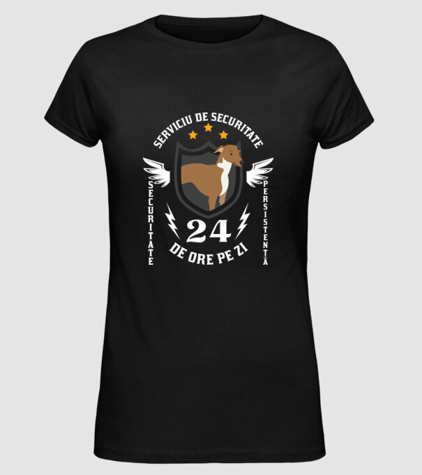 serviciu de securitate - securitate - persistență - 24 de ore pe zi model negru pe tricou