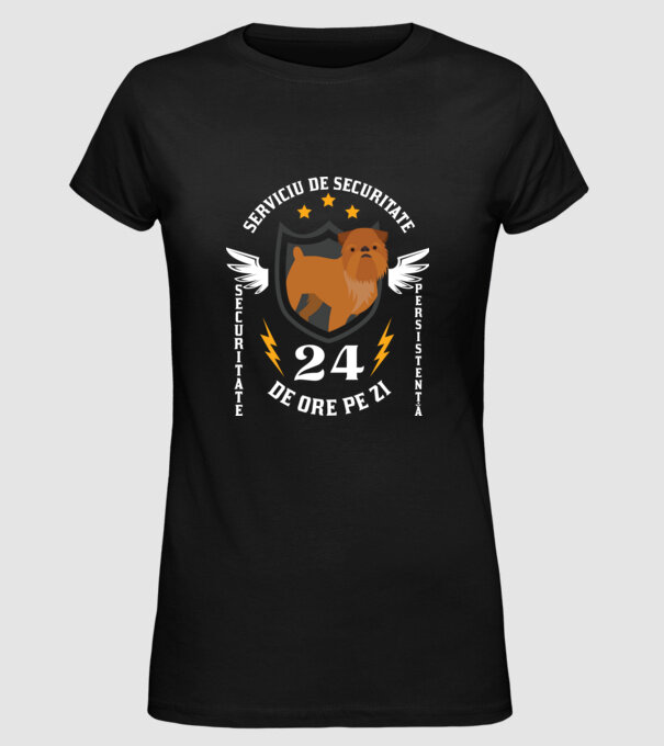 serviciu de securitate - securitate - persistență - 24 de ore pe zi model negru pe tricou