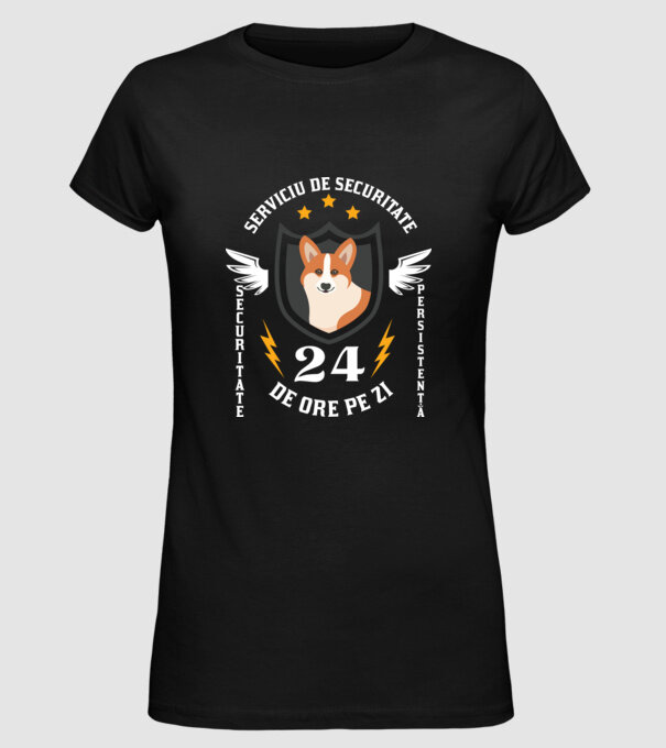 serviciu de securitate - securitate - persistență - 24 de ore pe zi model negru pe tricou