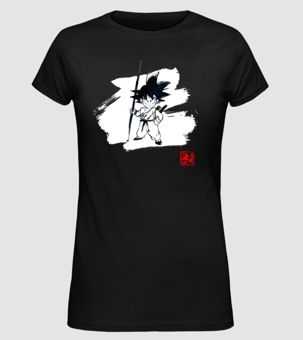 son goku art model negru pe tricou