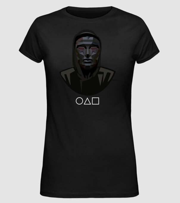 squid game boss model negru pe tricou