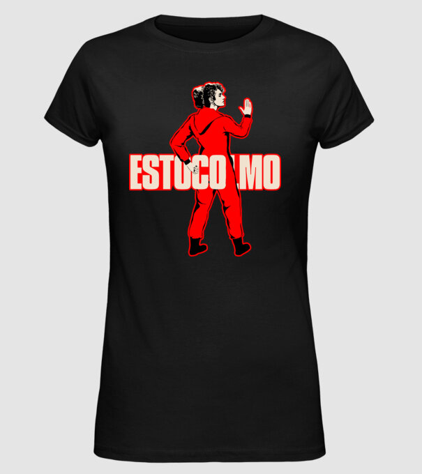 stockholm la casa de papel model negru pe tricou