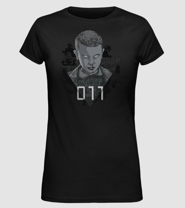 Stranger Things model negru pe tricou