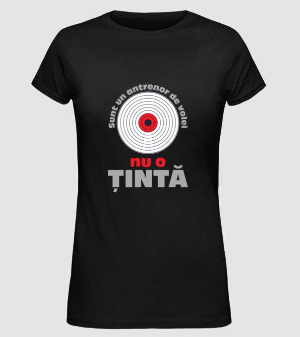 Sunt un antrenor de volei, nu o țintă model negru pe tricou
