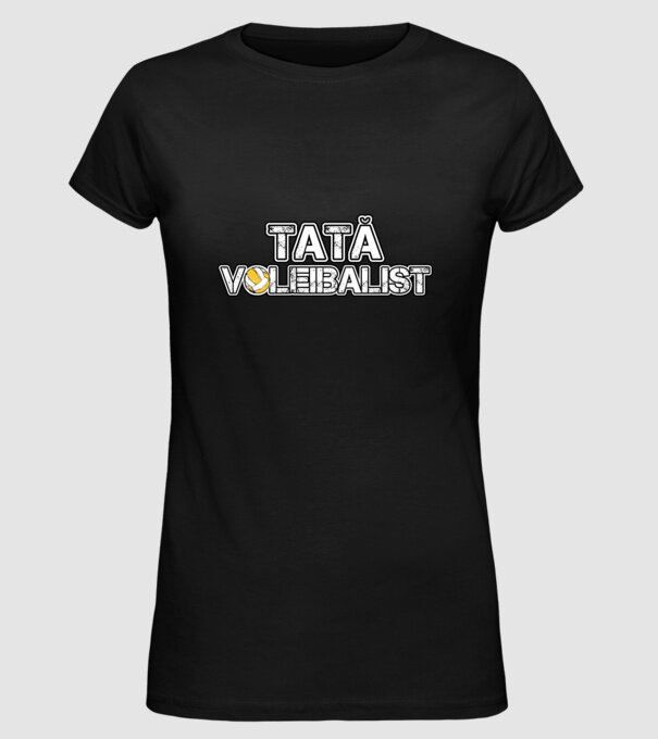tată voleibalist model negru pe tricou