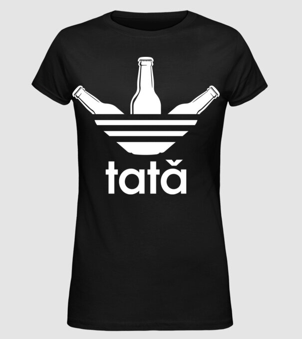 Tatadidas model negru pe tricou