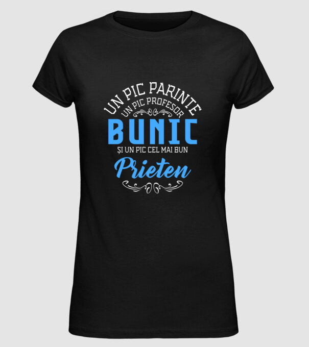 Un pic părinte, un pic profesor - bunic - și un pic cel mai bun prieten model negru pe tricou