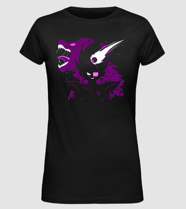 vegeta monkey dragonball model negru pe tricou