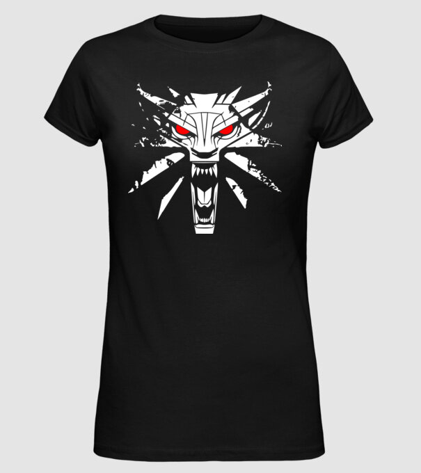 Witcher model negru pe tricou