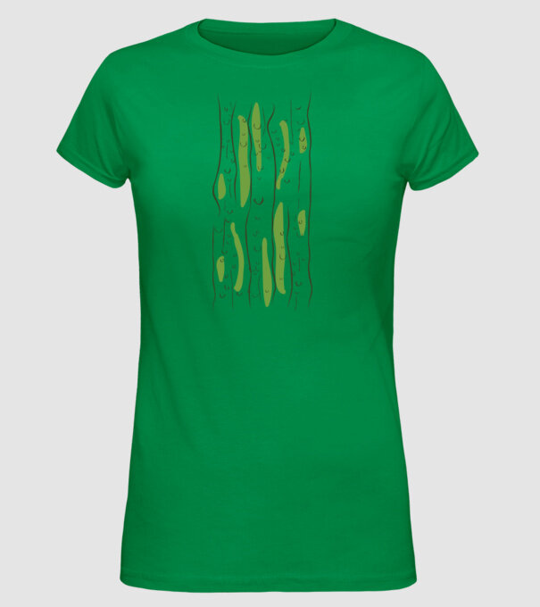 Castravete carnaval model verde pe tricou