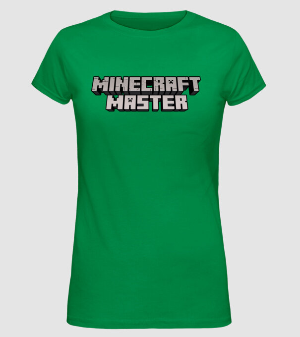 Minecraft Master model verde pe tricou