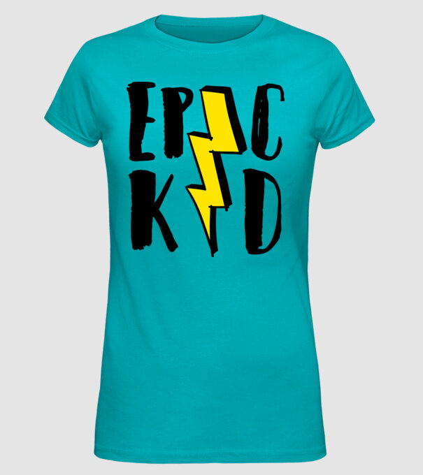 EpicKid model turcoaz pe tricou