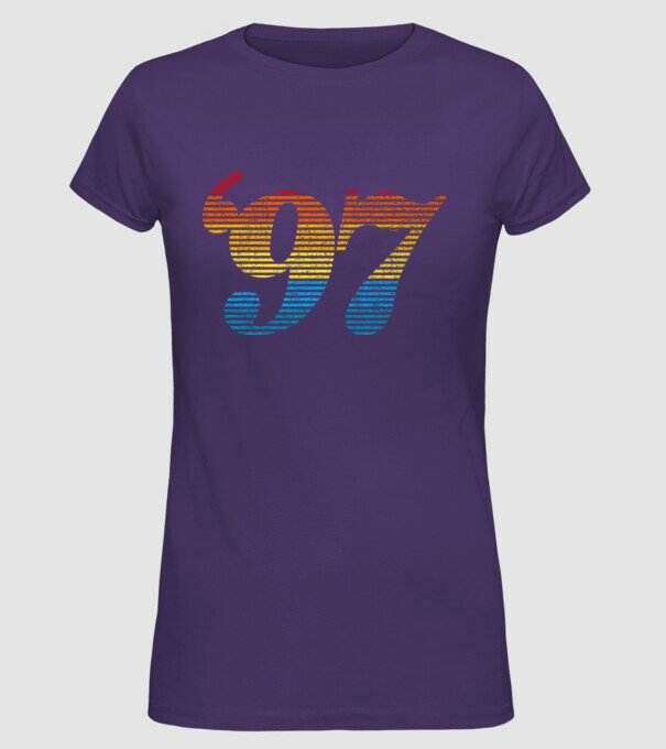 Retro Birthday 1997 model mov pe tricou