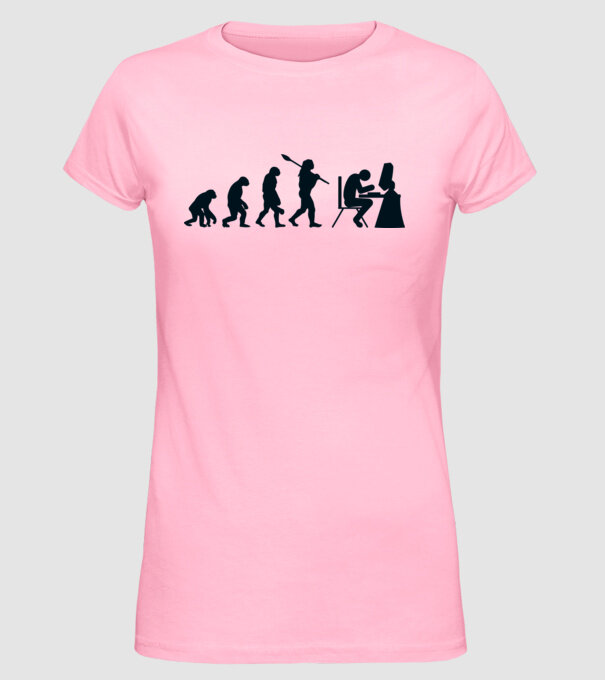 Game evolution model roz deschis pe tricou