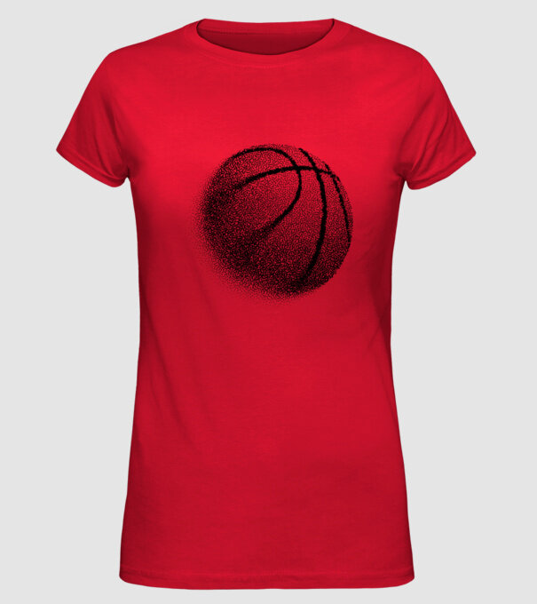 Basketball model roșu pe tricou