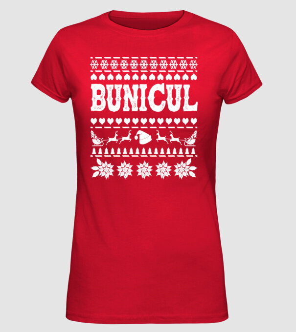 Bunicul model roșu pe tricou