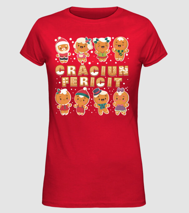 crăciun Fericit model roșu pe tricou