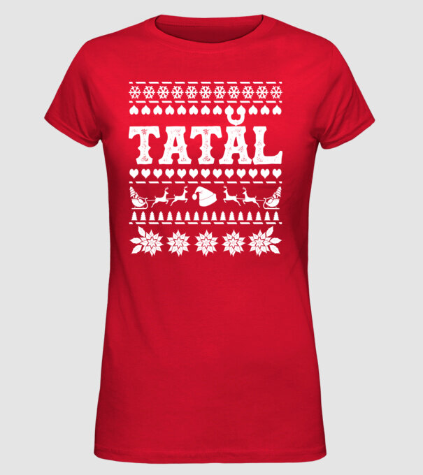 Tatăl model roșu pe tricou
