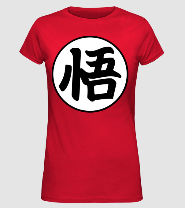 Dragonball logo model roșu pe tricou