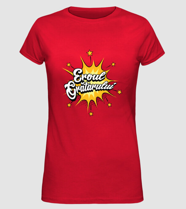 Eroul Grătarului model roșu pe tricou