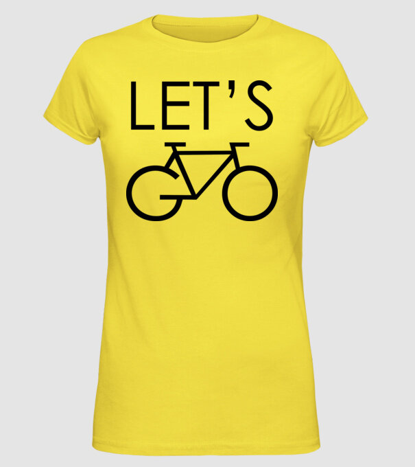 Let's go model galben pe tricou