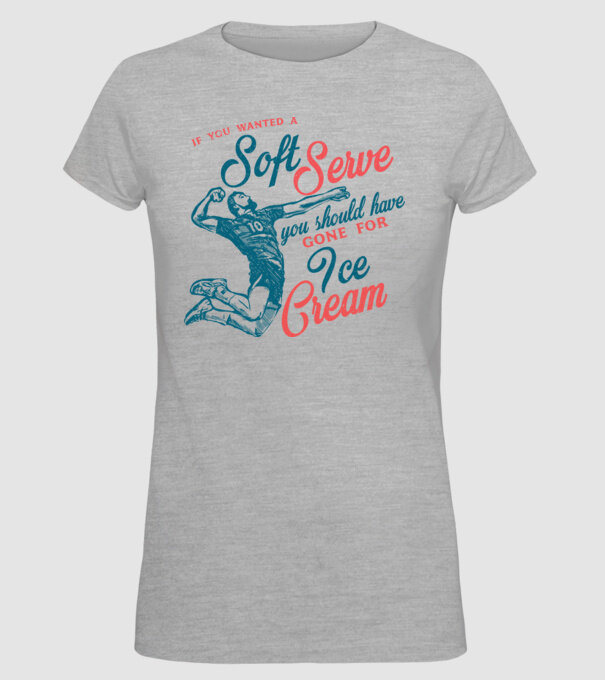 Oldschool volleyball model gri pe tricou