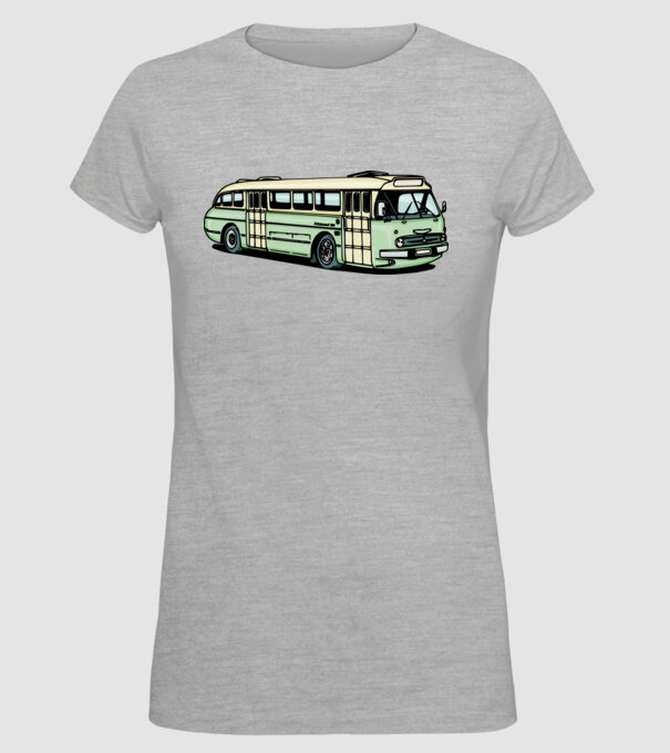 Autobuze model gri pe tricou