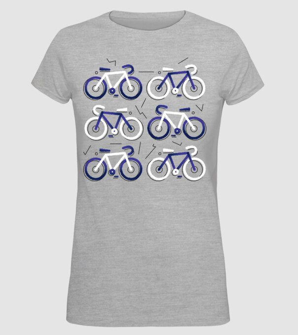 Bikes model gri pe tricou
