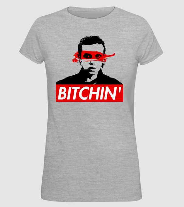 bitchin eleven model gri pe tricou