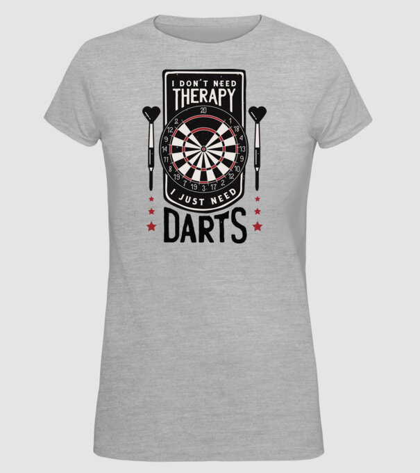 Darts Therapy model gri pe tricou