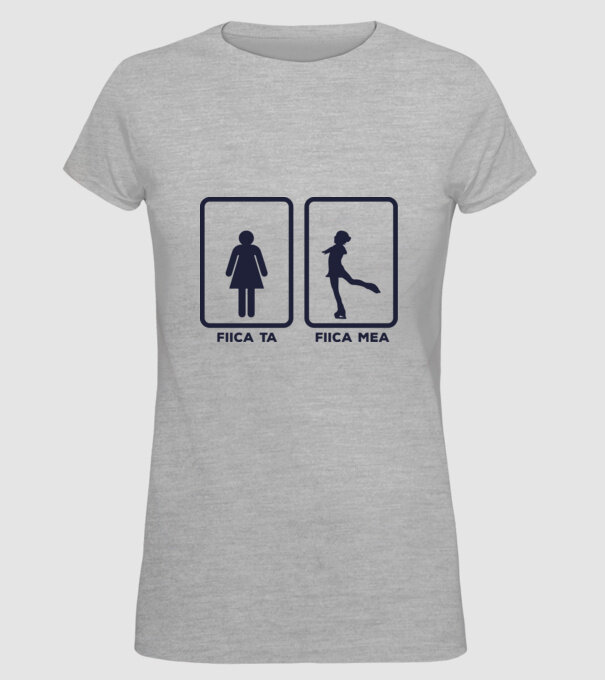 fiica ta - fiica mea model gri pe tricou