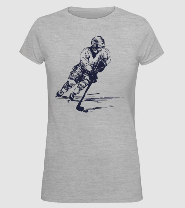 Hockey player model gri pe tricou