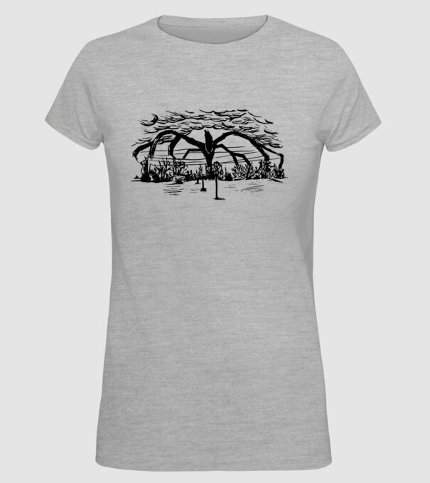 mind flayer drawing stranger things model gri pe tricou